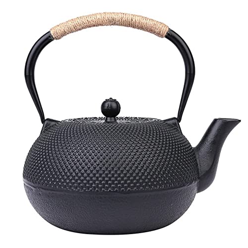 Skywink 鉄やかん 鉄瓶 南部鉄器 鉄器 やかん 鉄びん 直火可 IH調理器対応 鉄分補給 鋳鉄 鋳物 茶道道具 鉄瓶兼用 急須 (1800ml)