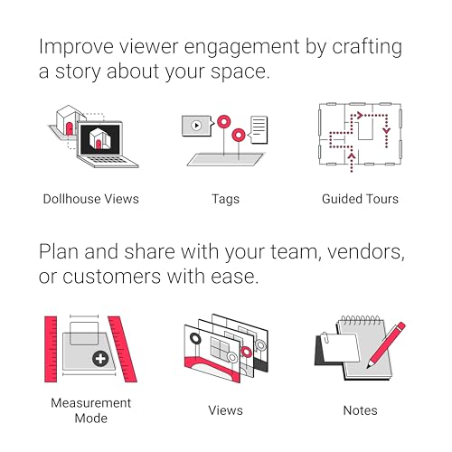 Matterport Pro3 Performance Kit 3D-Lidar-Digitalkamera für die Erstellung professioneller virtueller 3D-Tour-Erlebnisse mit 360-Grad-Ansichten und 4K-Fotografie von Innen- und Außenbereichen