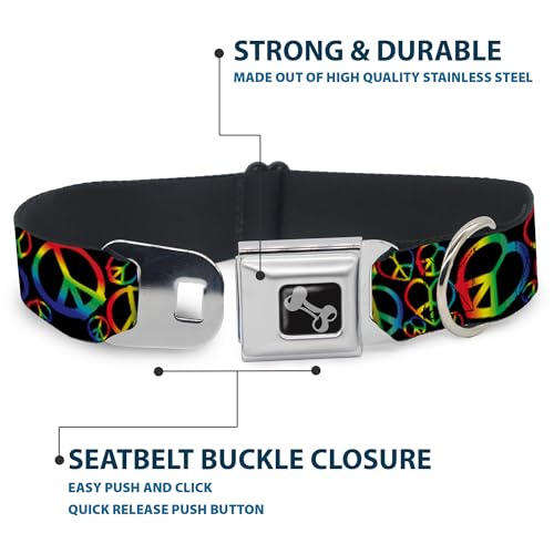 Collier de chien boucle ceinture Buckle Down multicolore taille M
