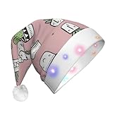 Matériau de haute qualité : notre chapeau de Noël LED en alpaga et cactus pour adulte avec barbe est fabriqué avec des matériaux de qualité supérieure, vous assurant d'obtenir un accessoire confortable, durable et durable à profiter pendant toutes vos célébrations et événements.