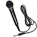 BIWOND JoyBox Micrófono Karaoke (Conector Jack 6.3mm, Botón On/Off, Longitud de Cable 2,5 Metros, Sonido Profesional, Fiestas) - Negro…