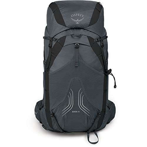 Osprey Exos 38L Men's Ultralight Backpacking Backpack, Tungsten Grey, L/XL