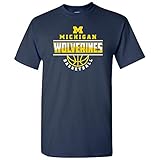 AS1150 - Michigan Wolverines Basketball Peak T Shirt - 3X-Large - Navy