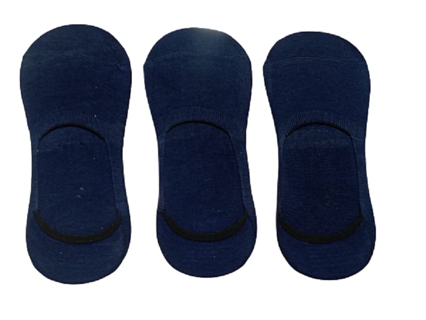Anti-Slip Men Cotton lycra Invisible No Show Loafer Socks with Anti Slip Silicon Grip Pack of 3-picture-24