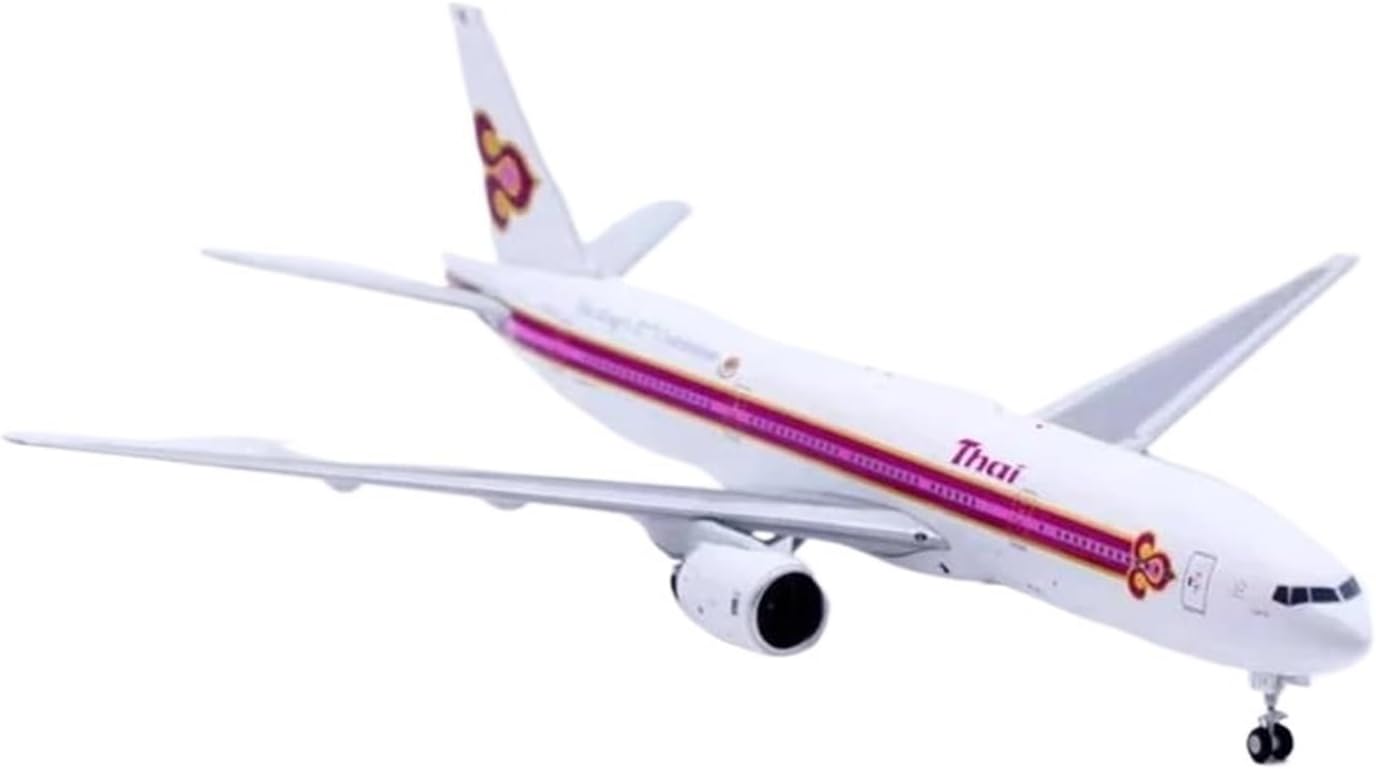 1:200 B777-200 HS-TJG 合金製航空機モデル 静的コレクション用デスクトップデコレーション