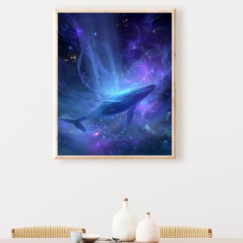 Paint by Numbers �~ �y�C���g�o�C�i���o DIY �h��G ���� ���� ��l �q�� ���S�� ���G �L�b�g�A�N�����G�̋�ƃu���V �[�g�N���t�g �L�����o�X �K�p�ΏەǑ����p ���r���O���[�� 100x135cm (�t���[�����X) PjY2056 