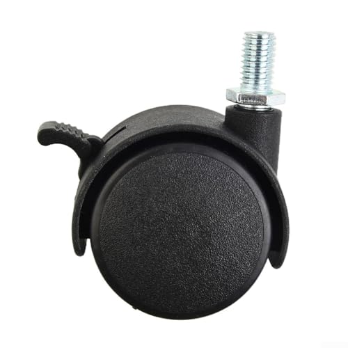 Per ruote doppie girevoli a 360 gradi, rotelle di ricambio in plastica per sedie da computer