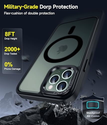 LeYi for iPhone 11-Pro-Max-Cases with Screen Protector Camera Cover Black - image 4