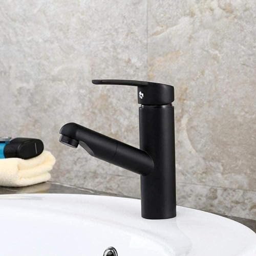 Robinet de salle de bains lavabo à tirer TYKHGFS mitigeur avec douchette