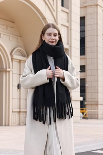 Wander Agio Winter Warm Scarf Long Pashmina Extra Large Shawls and Wraps for Women Large Blanket Scarves Solid2