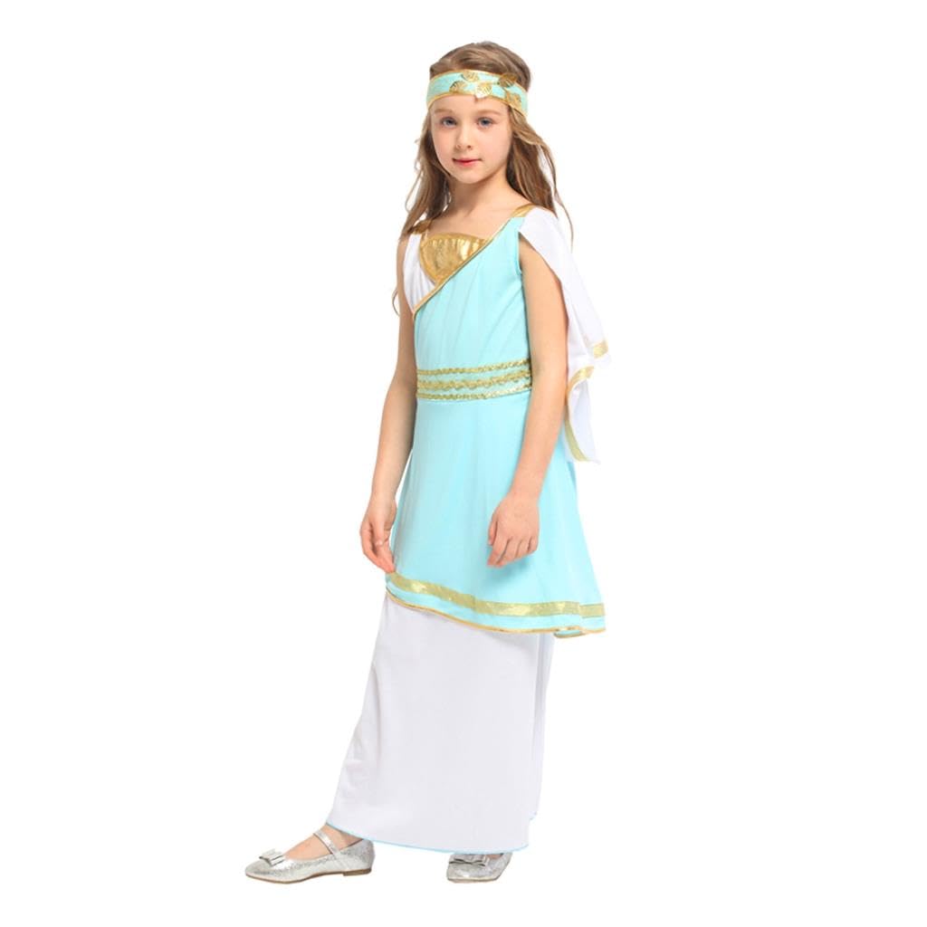 Lito Angels Girls Toga Costume Greek Goddess Dress with Headband for Kids Fancy Outfit Halloween School Plays - Image 3