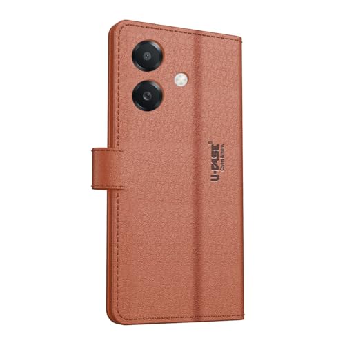 Image of U-Case Compatible with Oppo A3X 4G / Oppo A3 5G / Oppo A3X 5G Flip Cover| Leather Finish | Inside Pockets & Inbuilt Stand | Shockproof Wallet Style Magnetic Closure Back Cover Case