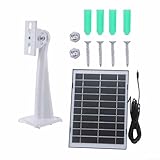 Source d'énergie solaire : ce panneau de charge solaire de 8 W 5 V convertit efficacement la lumière du soleil en énergie électrique, fournissant une solution d'alimentation pour vos caméras et minimisant la dépendance aux sources d'alimentation conventionnelles