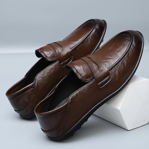 Men's Fashion - Forward Leather Loafers, Stylish Casual Shoes - Suitable for Urban Strolls, Creative Workplaces & Daily Commutes4