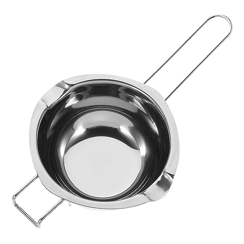 UTHCLO Cacerola De Acero Inoxidable Para Derretir Chocolate y Queso Para Calentar Mantequilla y Velas Utensilio De Cocina Versátil Para Repostería y Cocina