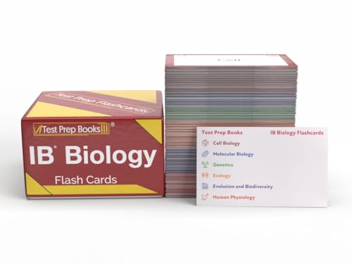 IB Biology Study Cards 2026-2027: IB Biology Exam Prep and Practice Test Questions [Full Color Cards]