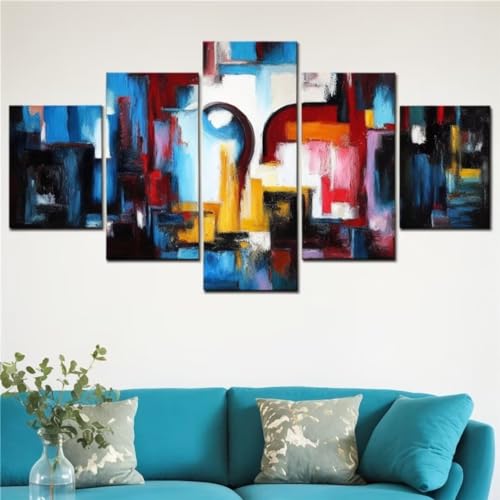 Diamond Painting 5D DIY 5 Pack grand format avec strass brillants haute définition