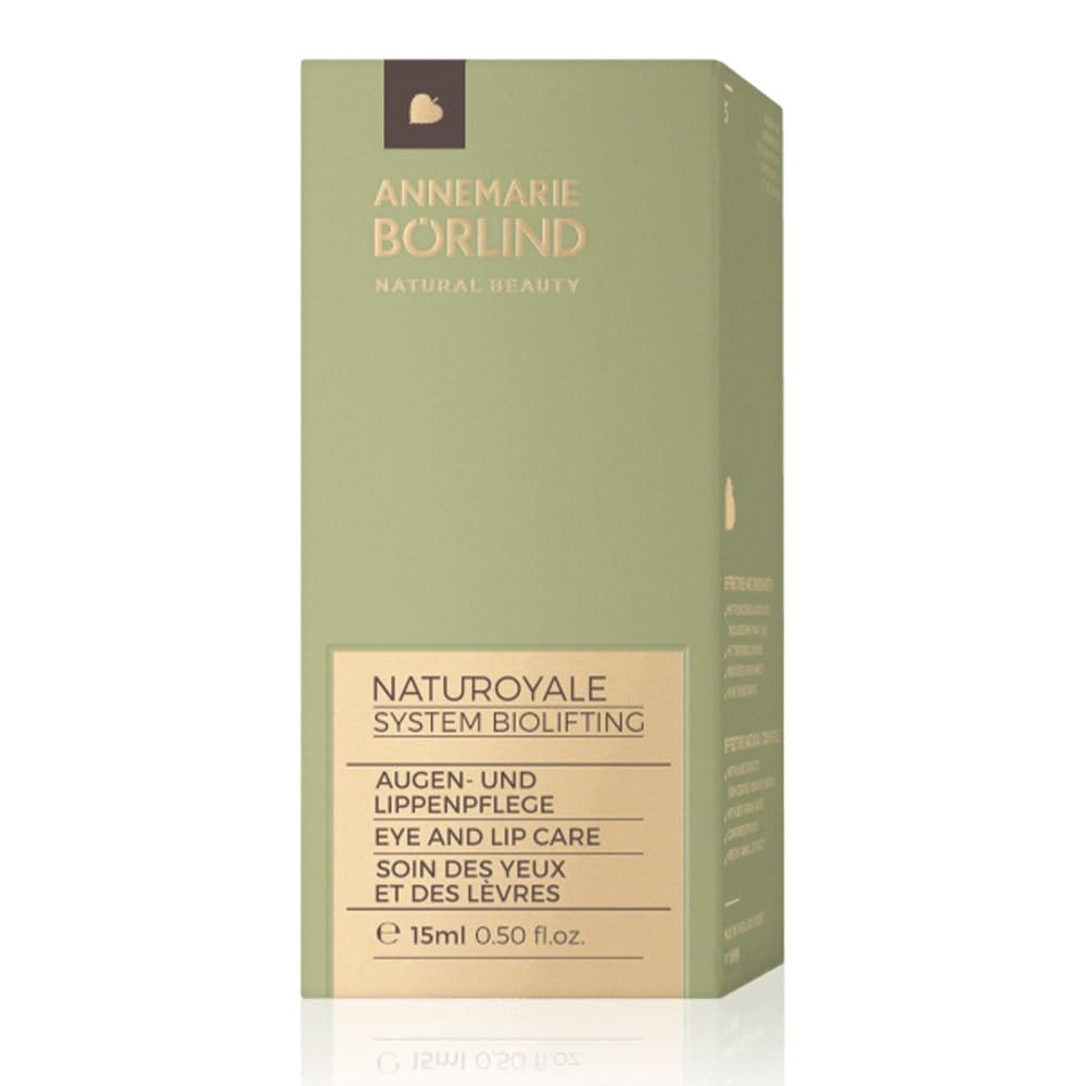 ANNEMARIE BÖRLIND NATUROYALE SYSTEM BIOLIFTING Augen- und Lippenpflege (15ml) - Wohltuende & Kräftigende Augen- und Lippenpflege - Aktiviert Die Zellerneuerung - Vegetarisch