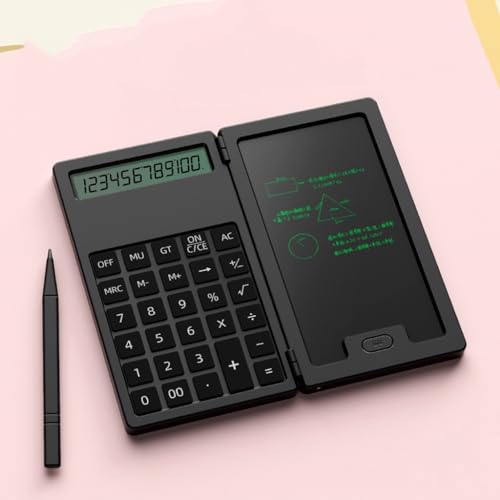 Calculatrice bloc-notes d'écriture portable JFDBGU mini calculatrice d'affaires - 6
