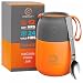 Energify Vacuum Insulated Food Jar - Stainless Steel Food Thermos, Soup Bowl, Lunch Container, Orange