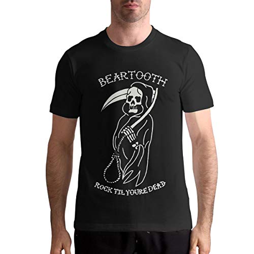 Beartooth Shirt Men's Fashion Short Sleeve T-Shirt Classic Cotton Tee M Black