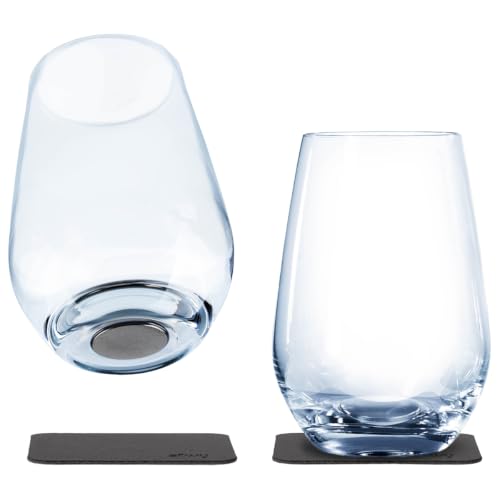 silwy Magnetic System, Crystal Glasses with Integrated Magnet and...