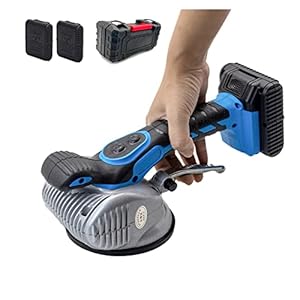 Elektrisch gereedschap Tegel Trillingen Machine Automatische Tegel Nivellering Tegelmachine 6 Speed ​​Tegel Tegelzetter 15000VPM Handheld 16.8V 10000mAh 2 Batterijen