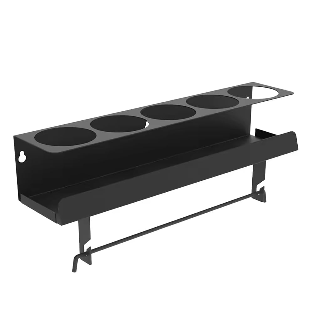 Jnchdghwa Aerosol Can & Paper Towel Holder Wall Mount Steel Storage Rack for Garage Craft Workspace Organizer