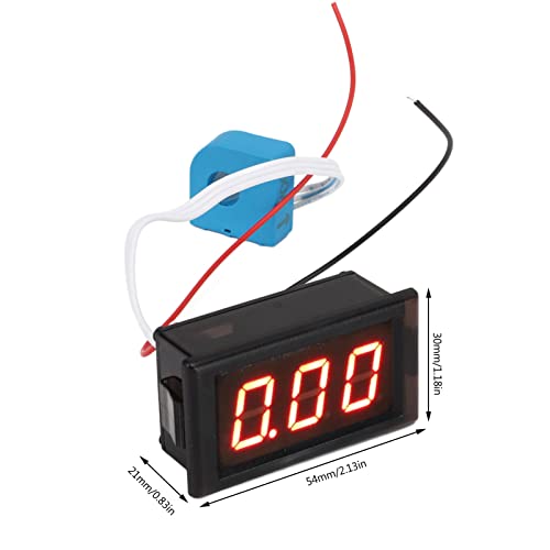 DC Ammeter with Hall Sensor, Current Meter LED Digital Display 50A High Accuracy Current Gauge for Vehicles - Image 3