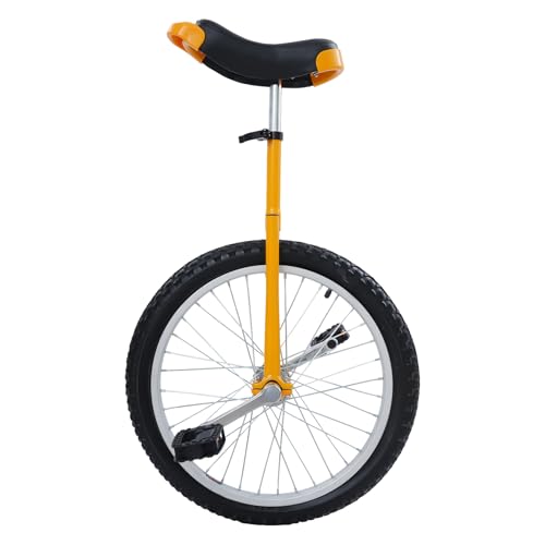 Image of DYNAMI Unicycle with Excellent Steel Frame,Leakproof Tire,Adjustable Height,Curved PU Seat,Mute Bearing,Anti-Slip Designs,for Outdoor Sports Fitness Exercise