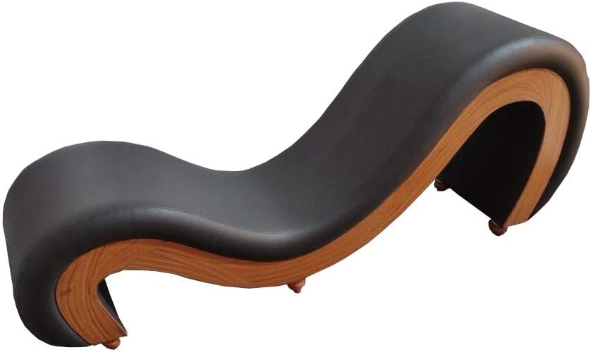 Luvottica Ligneous Tantra Sofa - Yoga Chair-Tantra Couch - Relax Lounge Chair - Yoga Couch (Color: Black, Durable Wood)