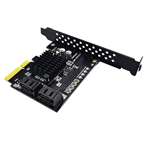 Carte contrôleur SATA PCI-E 4 ports avec puce 88SE9230 pour un stockage fluide