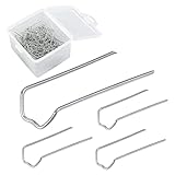 150 Pieces Floral U-Pins U-Shape Greening Pins Plant Pins Floral Fern Pins for Straw Wreaths Fabric...