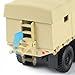 NUOTIE 1/64 Military Truck Tactical Truck Model Armored Car MTVR MK23 Military Off Road Vehicle Die-cast Metal Model Kit Medium Multifunctional Car for Collection or Gift(Desert Yellow)