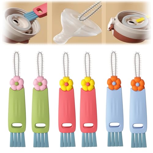 3 in 1 Bottle Cleaning Brush Set,3 in 1 Multifunctional Cleaning Brush,3 in 1 Tiny Bottle Cup Lid Detail Brush Straw Cleaner Tools 4-in-1 Bottle Cleaning Brush Set (3pcs)