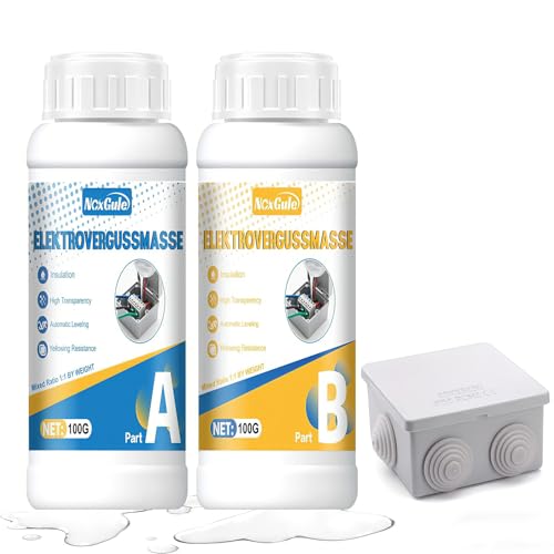 NoxGule Gel Isolant Electrique,Gel Etancheite Electrique,Étanche et Isolant, Convient au Collage de Composants Électroniques,Cartes de Circuits Imprimés et de Boîtes...