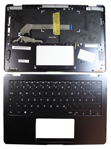 Clavier pour ordinateur portable ASUS UX370UAC4217T Power4Laptops noir avec boîtier de rechange