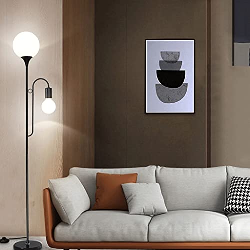 Lámpara de pie negra para iluminar el salón y leer con total comodidad 4