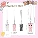 CIATBYYJ 3 Pcs Cute Cat Phone Charm, Adorable Y2K Phones Case Charm Kit, Kawaii Charms for Phone Case Matching with Cases Bag Keychain Camera Purse Wallet (Pink White Gray)