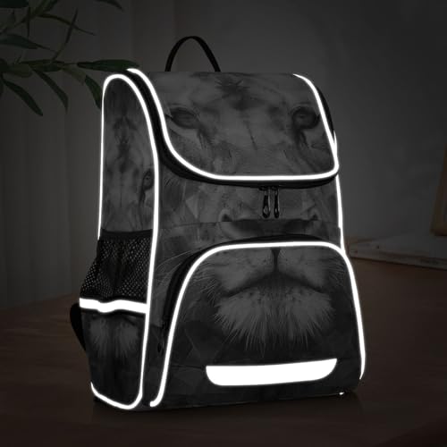 Mochila escolar de león cómoda para aliviar la carga de libros 5