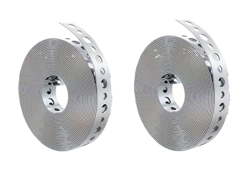 Support de tuyau en ruban acier galvanisé pré-perforé pour fixation tôle et suspension - 2