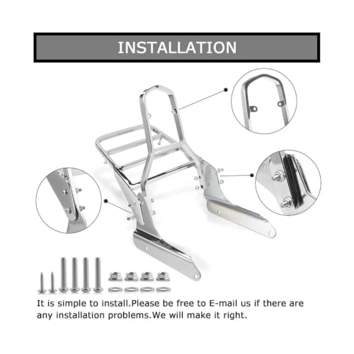 Sissy bar Shadow VT600 barre appui-dos passager moto VLX600 1999-2008 - 5