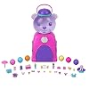 Polly Pocket Travel Toy, Gumball Bear Playset with 2 Micro Dolls & 26 Surprise Accessories, Animal Toy Compact