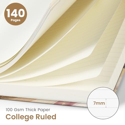 Cahier de notes rigide A5 pour ne plus perdre vos idées grâce aux 140 pages lignées - 3