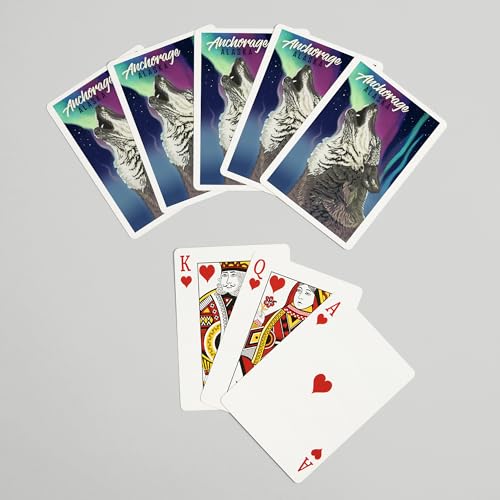 Baraja de cartas Poker Anchorage Alaska 52 unidades miniatura 7