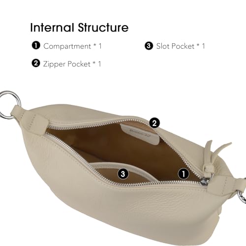 Genuine Leather Hobo Bag for Women, Small Shoulder Bags and Hobo Crossbody Bags for Women with Adjustable Strap4