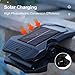 Solar Fence Lights, Clip On Motion Sensor for Outdoor Garden Deck, Waterproof ABS with Polycrystalline Panel Function, Security Tool for Stairs Porch Camping Farm, Portable USB Charging 123g Weight