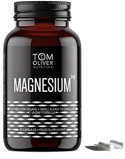 Tom Oliver Nutrition - Magnesium Taurate - 600mg per Capsule (60 Capsules) 1 a Day Formula (1)