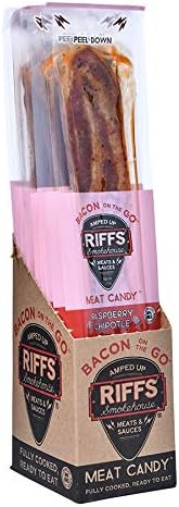 Bacon On The Go - Riffs Smokehouse 12 Slice Carton: Raspberry Chipotle