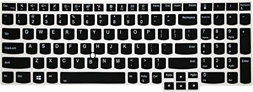 Image of iFyx Keyboard Skin for 15.6 inch Lenovo ThinkPad E15 T15 T15p L15 P51s P52 P52s P53 P72 P73 /ThinkPad E580 E590 E595 L580 L590 /ThinkPad T570 T575 T580 T590 Laptop Keyboard Cover (Black)